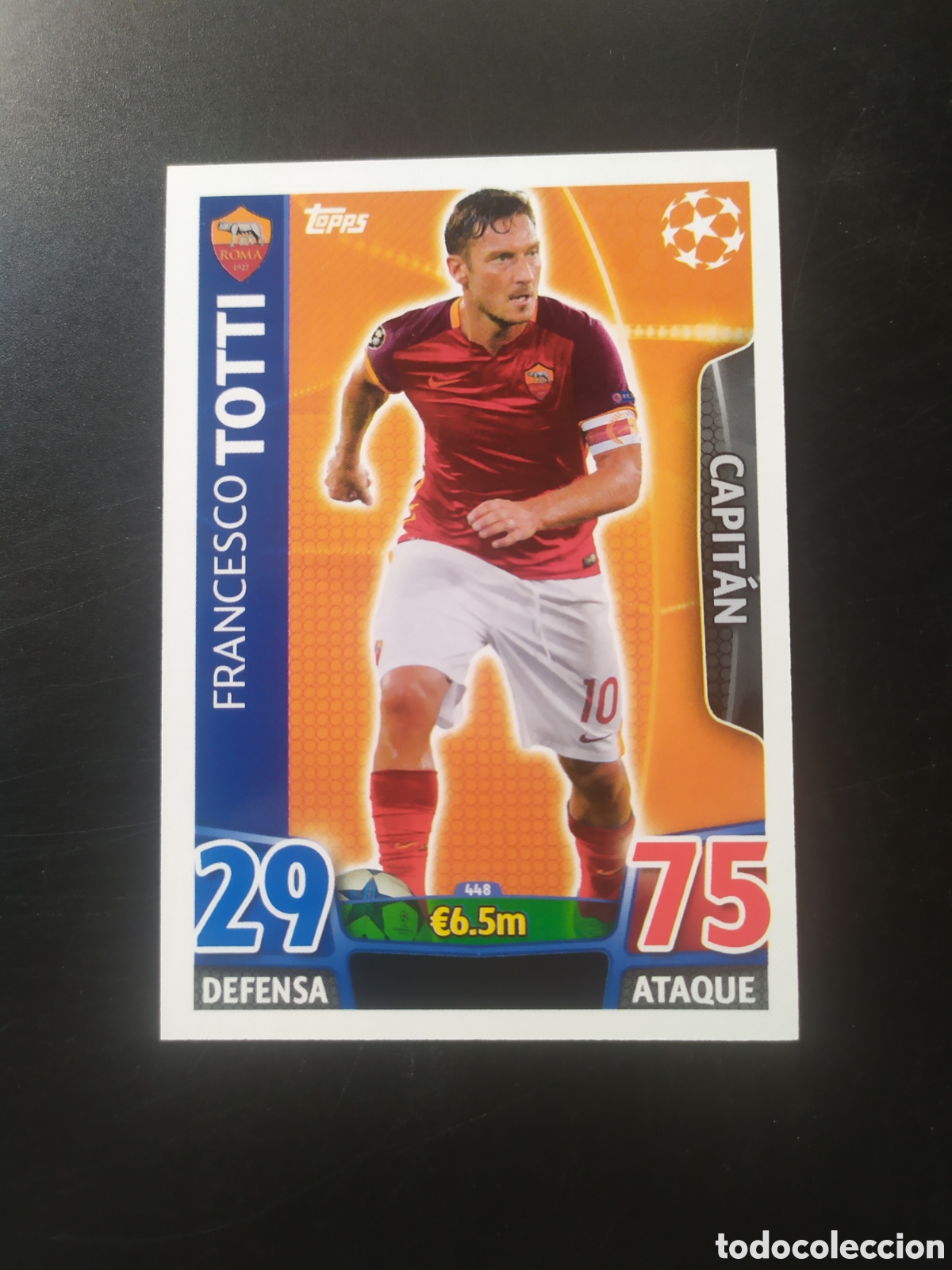 Figurine di Calcio: UEFA Champions match attax topps 2015 2016 15 16 Totti n&deg; 448 Roma