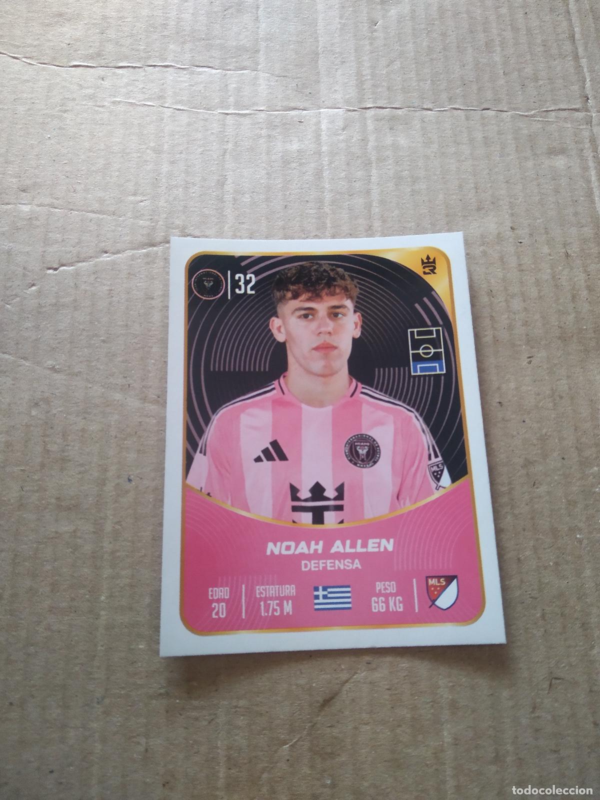 Cromos de f&uacute;tbol: 49 NOAH ALLEN INTER MIAMI CROMO FUTBOL MUNDIAL DE CLUBES 2025 3 REYES