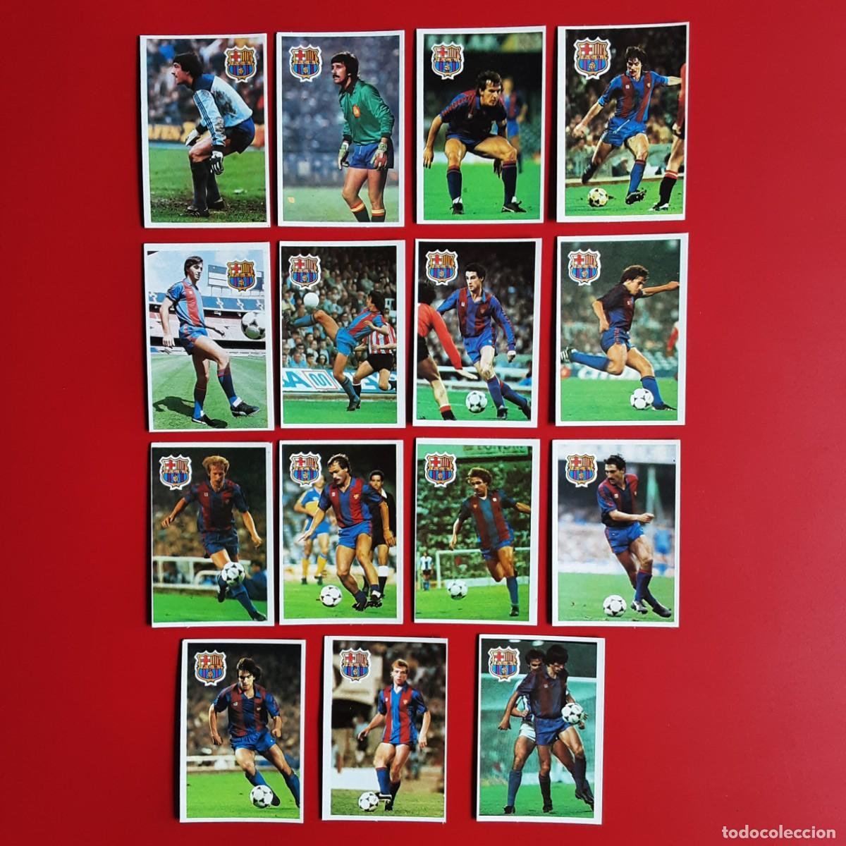 Cromos de f&uacute;tbol: MARADONA Y LIGA 1984 1985 84 85 CROMOESPORT EQUIPO COMPLETO BARCELONA SIN PEGAR
