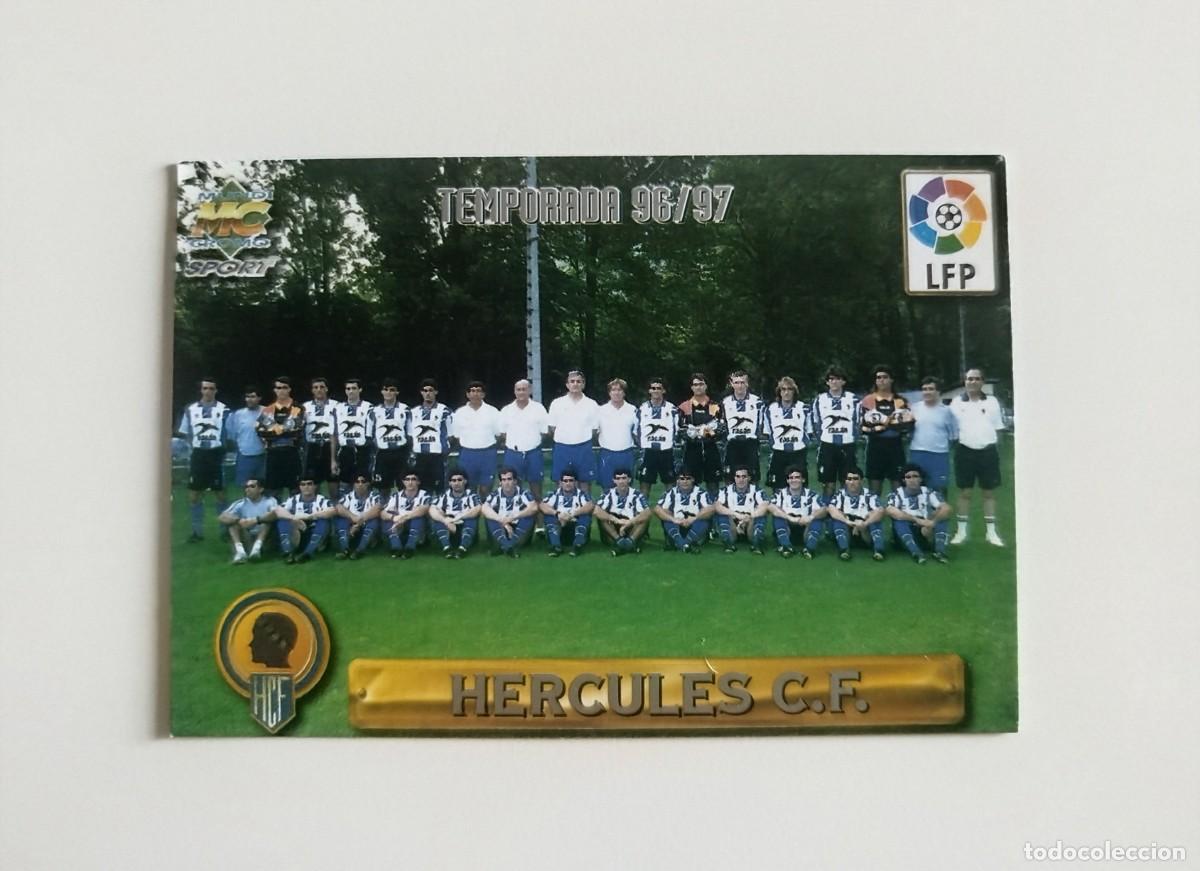 Cromos de f&uacute;tbol: Plantilla 343 H&eacute;rcules CF Fichas de la Liga Mundicromo MC Sport 96 97 / 1996 1997