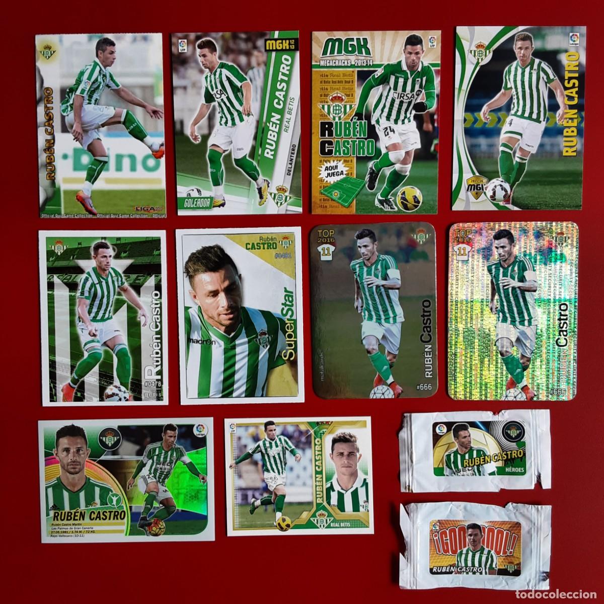 Cromos de f&uacute;tbol: LOTE 12 CROMOS DIFERENTES RUBEN CASTRO BETIS
