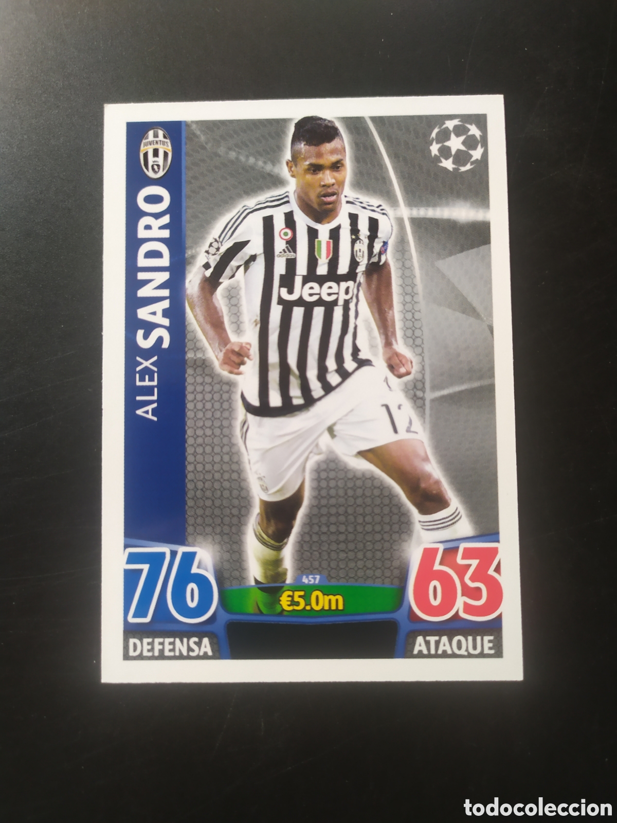 Cromos de f&uacute;tbol: UEFA Champions match attax topps 2015 2016 15 16 Sandro n&deg; 457 Juventus
