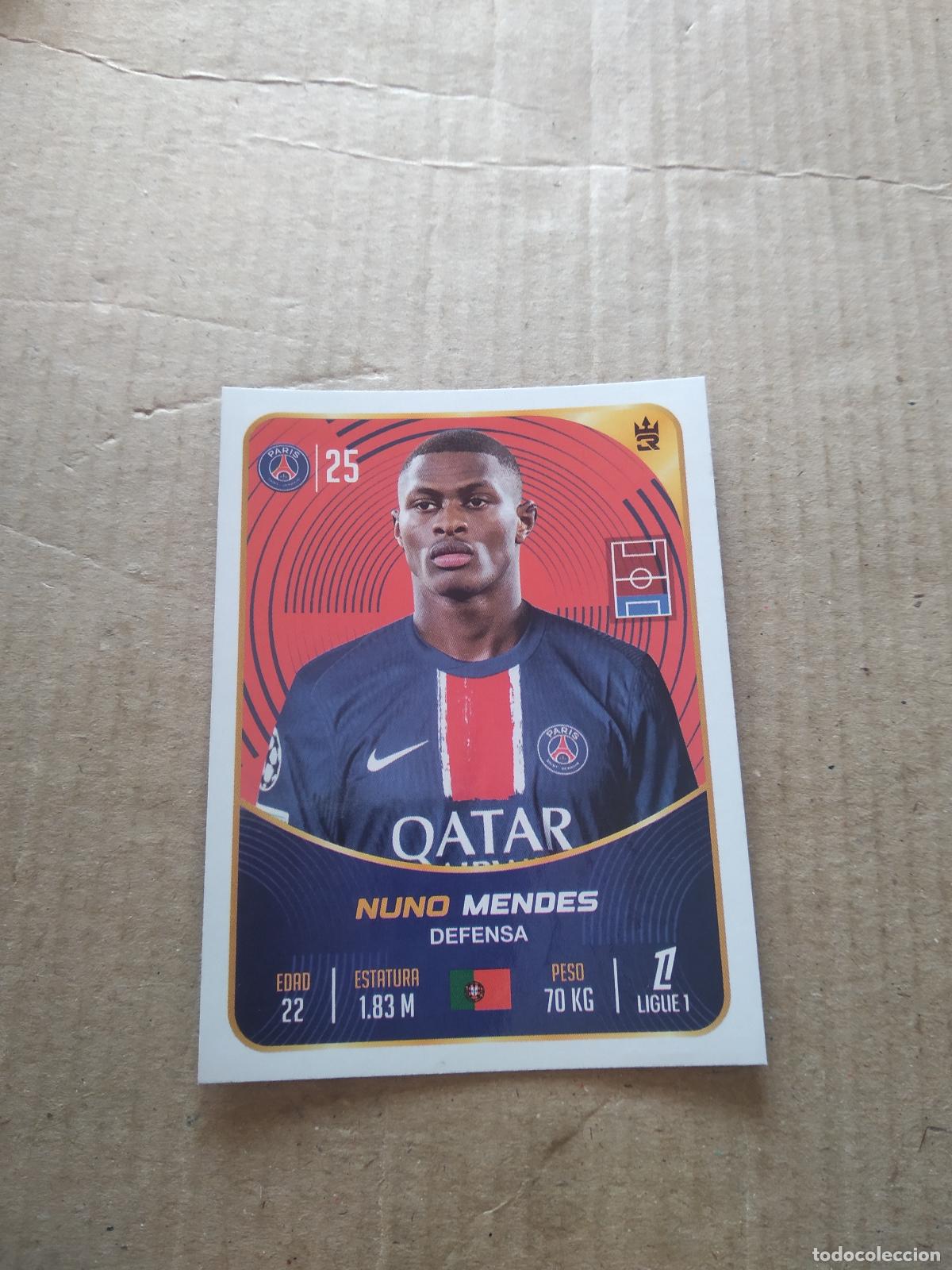 Cromos de f&uacute;tbol: 64 NUNO MENDES PARIS SAINT GERMAIN PSG CROMO FUTBOL MUNDIAL DE CLUBES 2025 3 REYES