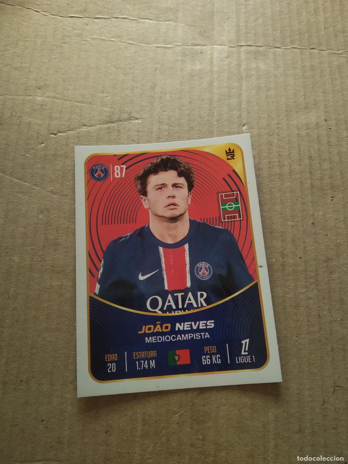 Cromos de f&uacute;tbol: 66 JOAO NEVES PARIS SAINT GERMAIN PSG CROMO FUTBOL MUNDIAL DE CLUBES 2025 3 REYES
