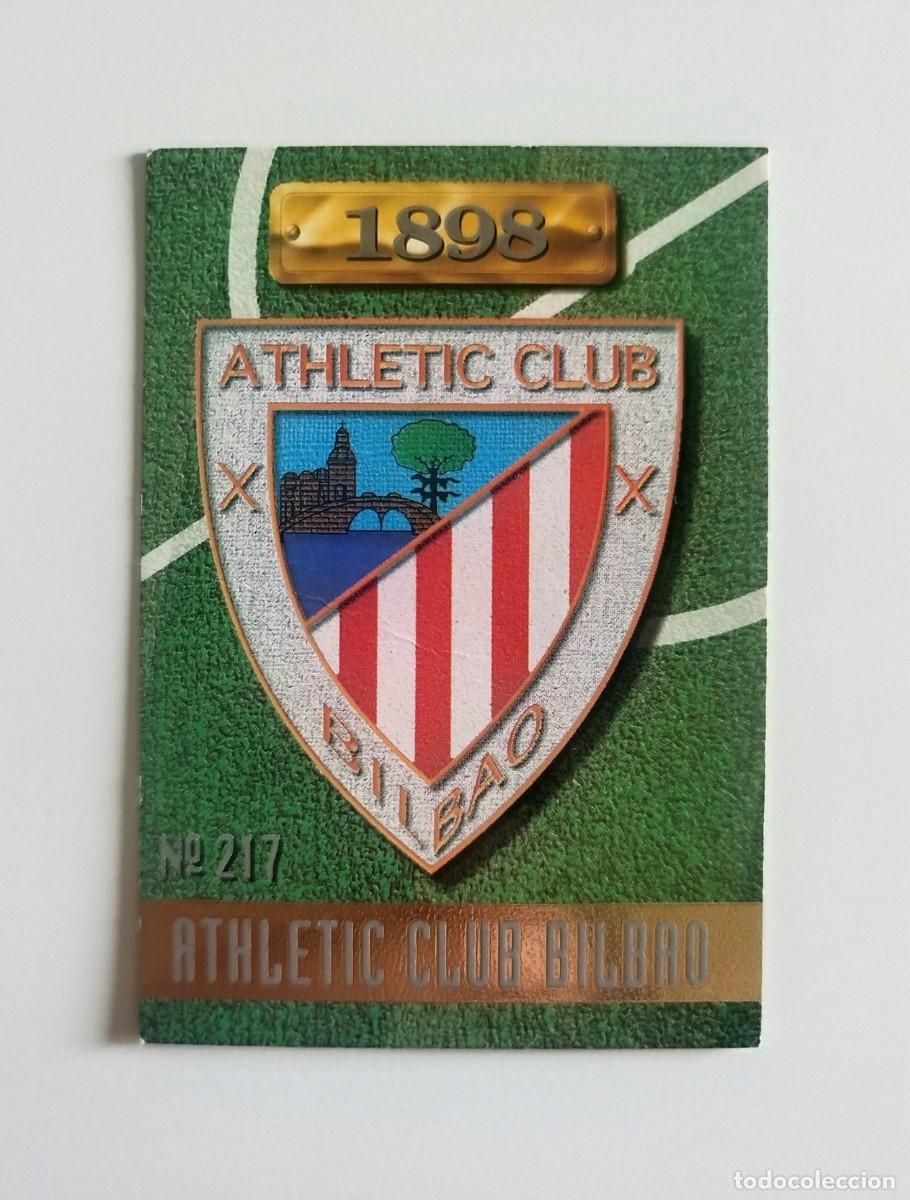 Cromos de f&uacute;tbol: Escudo 217 Athletic Club de Bilbao Fichas de la Liga Mundicromo MC Sport 96 97 / 1996 1997