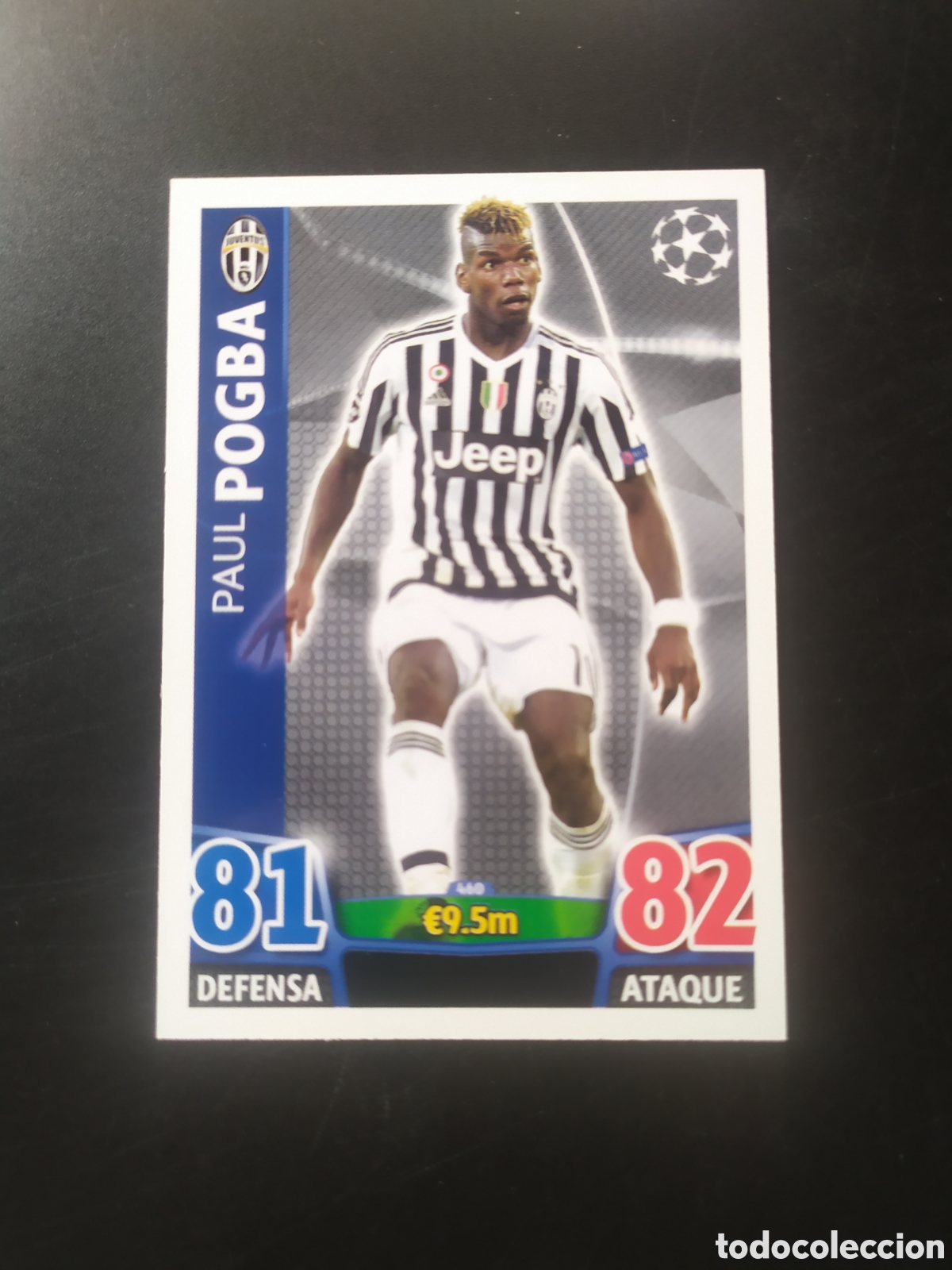 Cromos de f&uacute;tbol: UEFA Champions match attax topps 2015 2016 15 16 Pogba n&deg; 460 Juventus