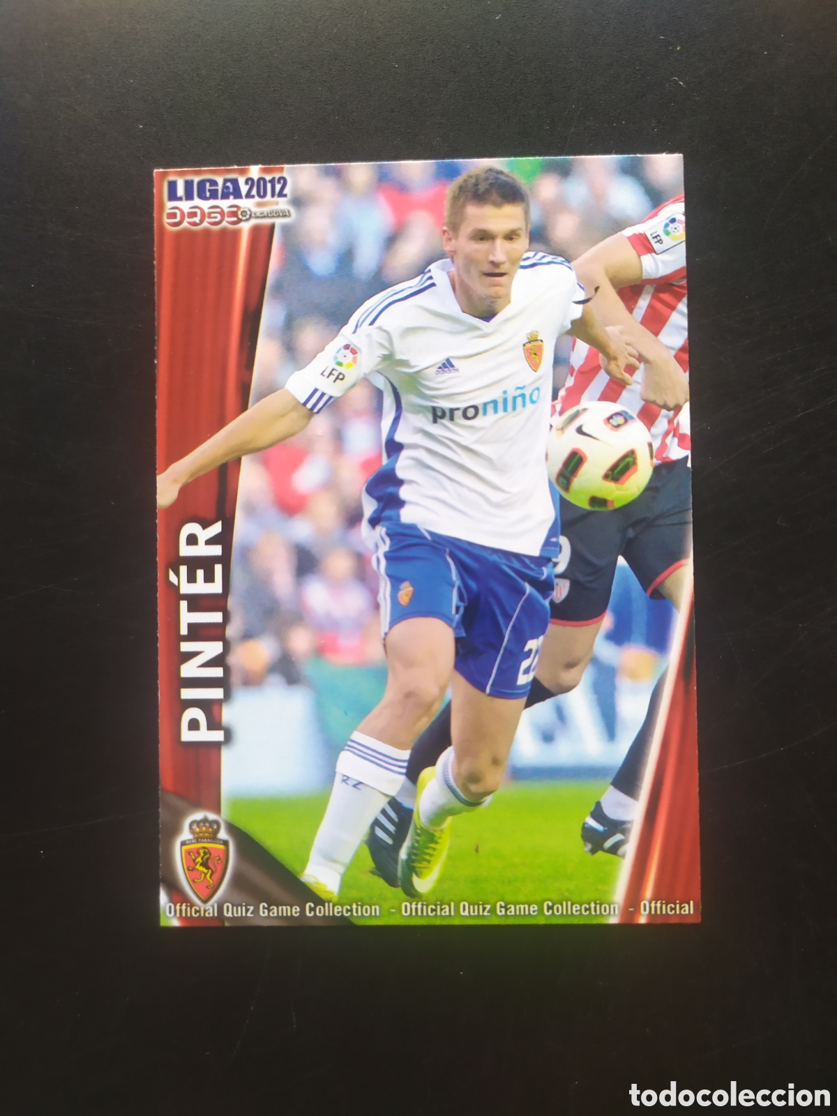 Cromos de f&uacute;tbol: Mundicromo fichas Liga 2011 2012 11 12 Pinter n&deg; 331 Real Zaragoza