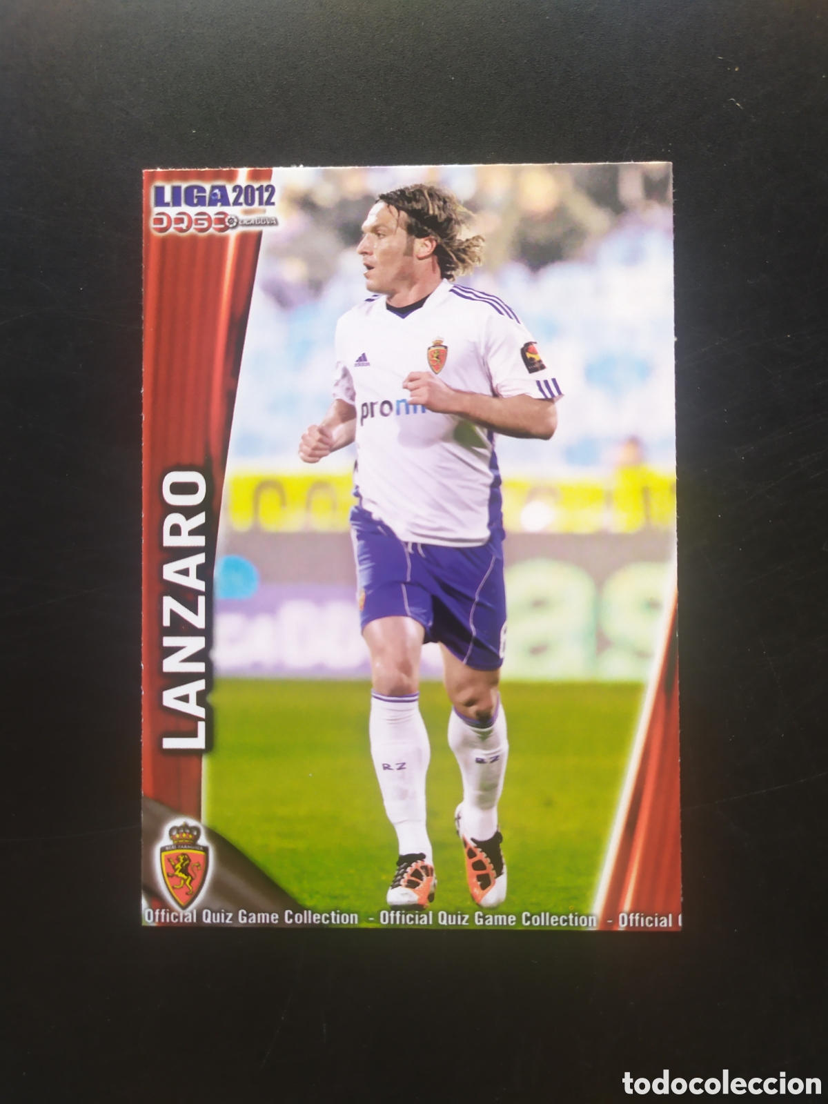 Cromos de f&uacute;tbol: Mundicromo fichas Liga 2011 2012 11 12 Lanzaro n&deg; 334 Real Zaragoza