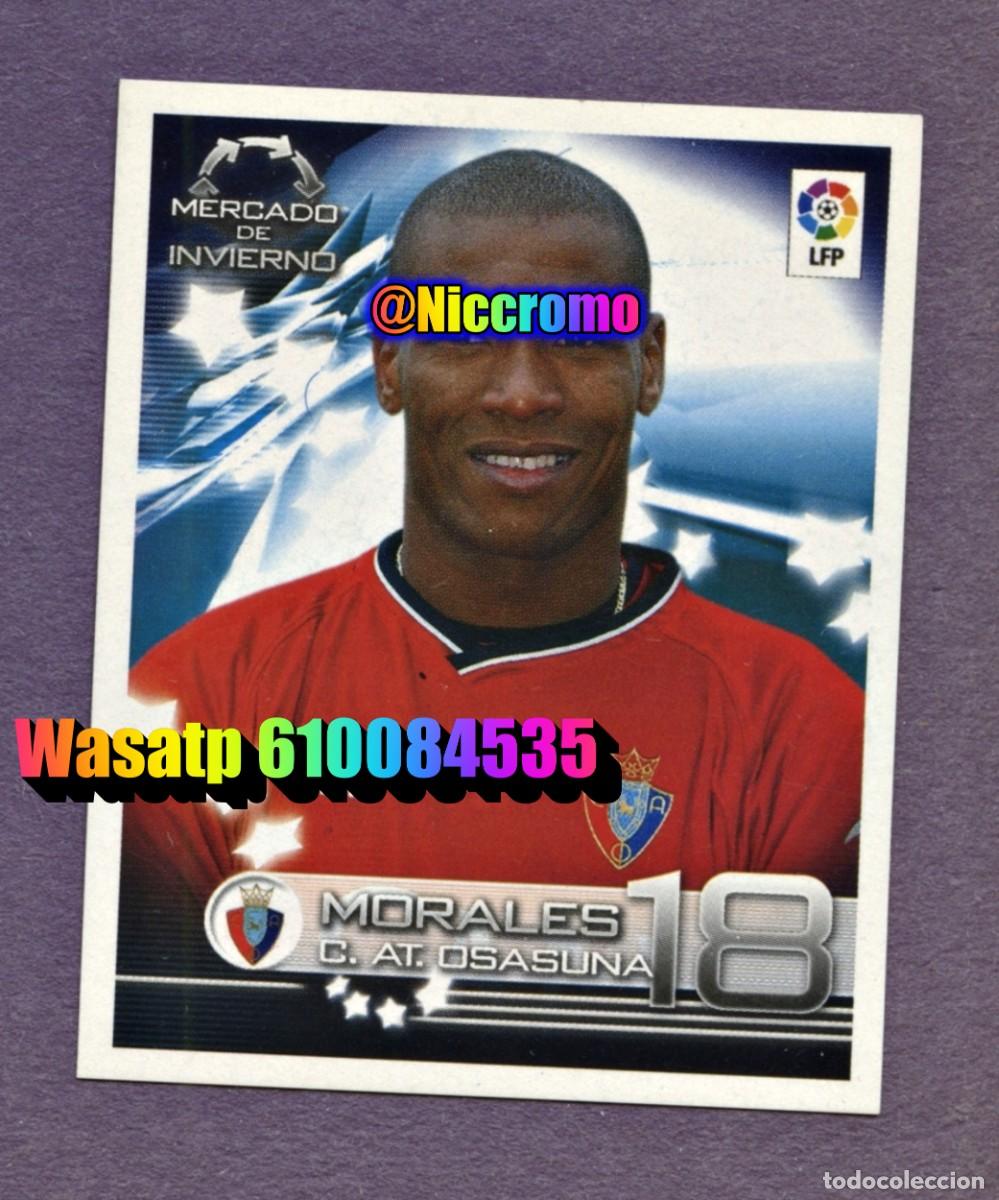 Cromos de f&uacute;tbol: morales osasuna superliga 2003 panini n&ordm; 417 mercado invierno 2002 03 nuevo sin pegar niccromo