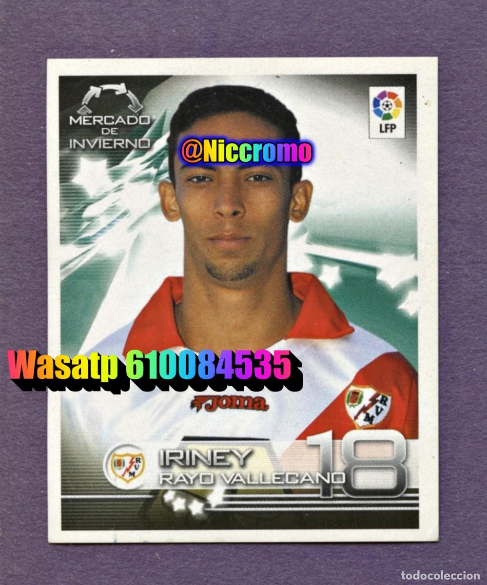 Cromos de f&uacute;tbol: iriney rayo vallecano superliga 2003 panini n&ordm; 427 mercado invierno 2002 03 nuevo sin pegar niccromo