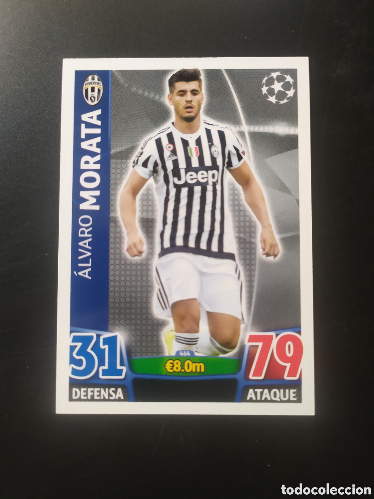 Cromos de f&uacute;tbol: UEFA Champions match attax topps 2015 2016 15 16 Morata n&deg; 464 Juventus