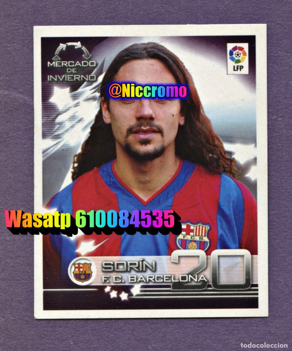 Cromos de f&uacute;tbol: sorin barcelona superliga 2003 panini n&ordm; 430 mercado invierno 2002 03 nuevo sin pegar niccromo