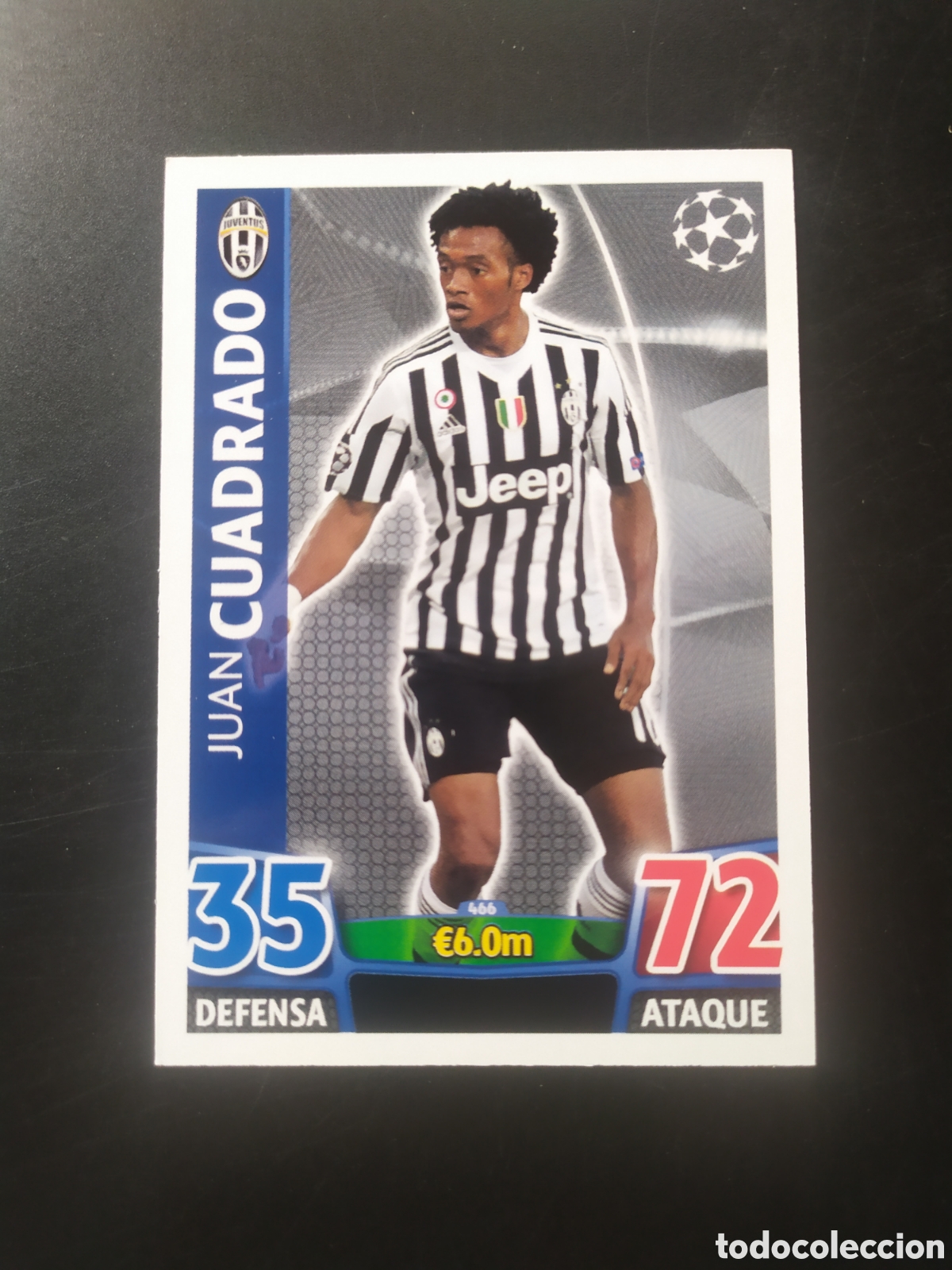 Cartes &agrave; collectionner de Football: UEFA Champions match attax topps 2015 2016 15 16 Cuadrado n&deg; 466 Juventus