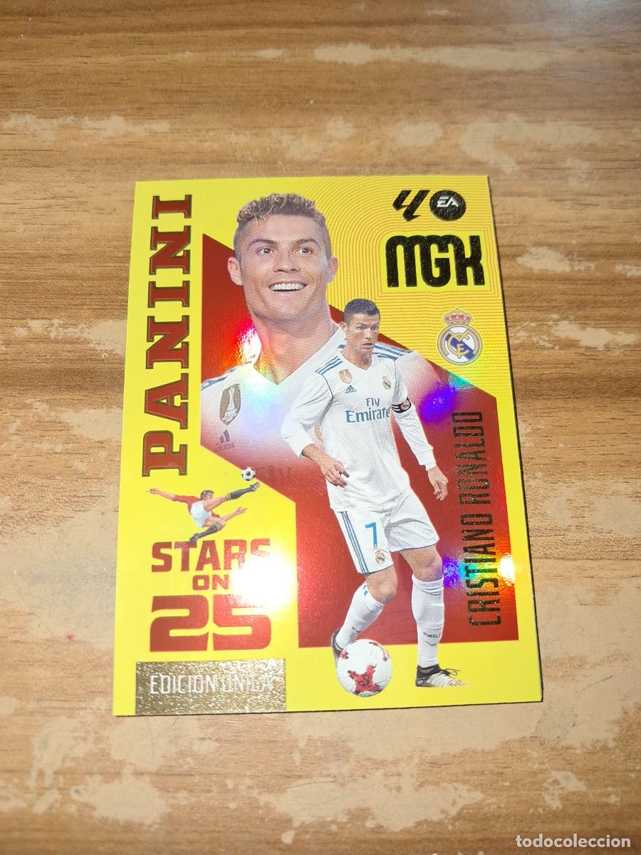 Cromos de f&uacute;tbol: CARD MEGACRACKS TEMPORADA 26/27: PANINI STARS ON 25 EDICI&Oacute;N &Uacute;NICA CRISTIANO RONALDO, N&Uacute;MERO 442