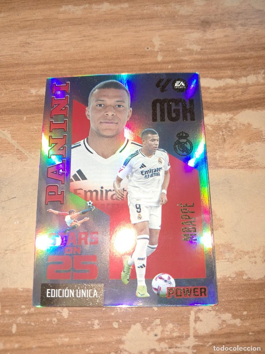 Cromos de f&uacute;tbol: CARD MEGACRACKS TEMPORADA 26/27: PANINI STARS ON 25 EDICI&Oacute;N &Uacute;NICA POWER MBAPP&Eacute;, N&Uacute;MERO 450P
