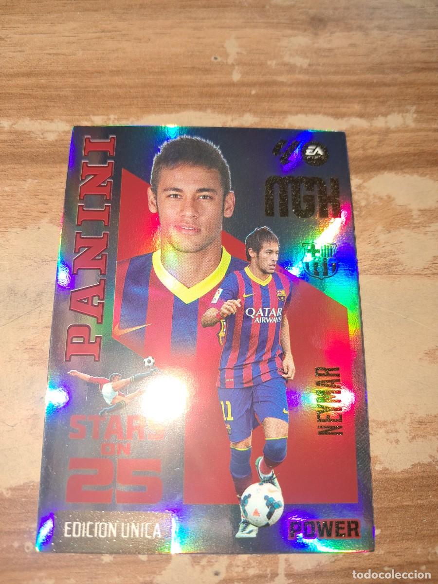 Cromos de f&uacute;tbol: CARD MEGACRACKS TEMPORADA 26/27: PANINI STARS ON 25 EDICI&Oacute;N &Uacute;NICA POWER NEYMAR, N&Uacute;MERO 446P