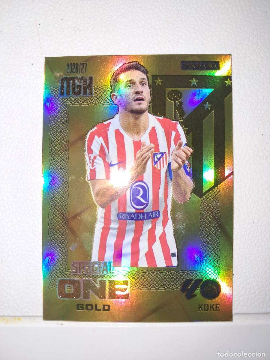 Cromos de f&uacute;tbol: CARD MEGACRACKS TEMPORADA 26/27: SPECIAL ONE GOLD KOKE