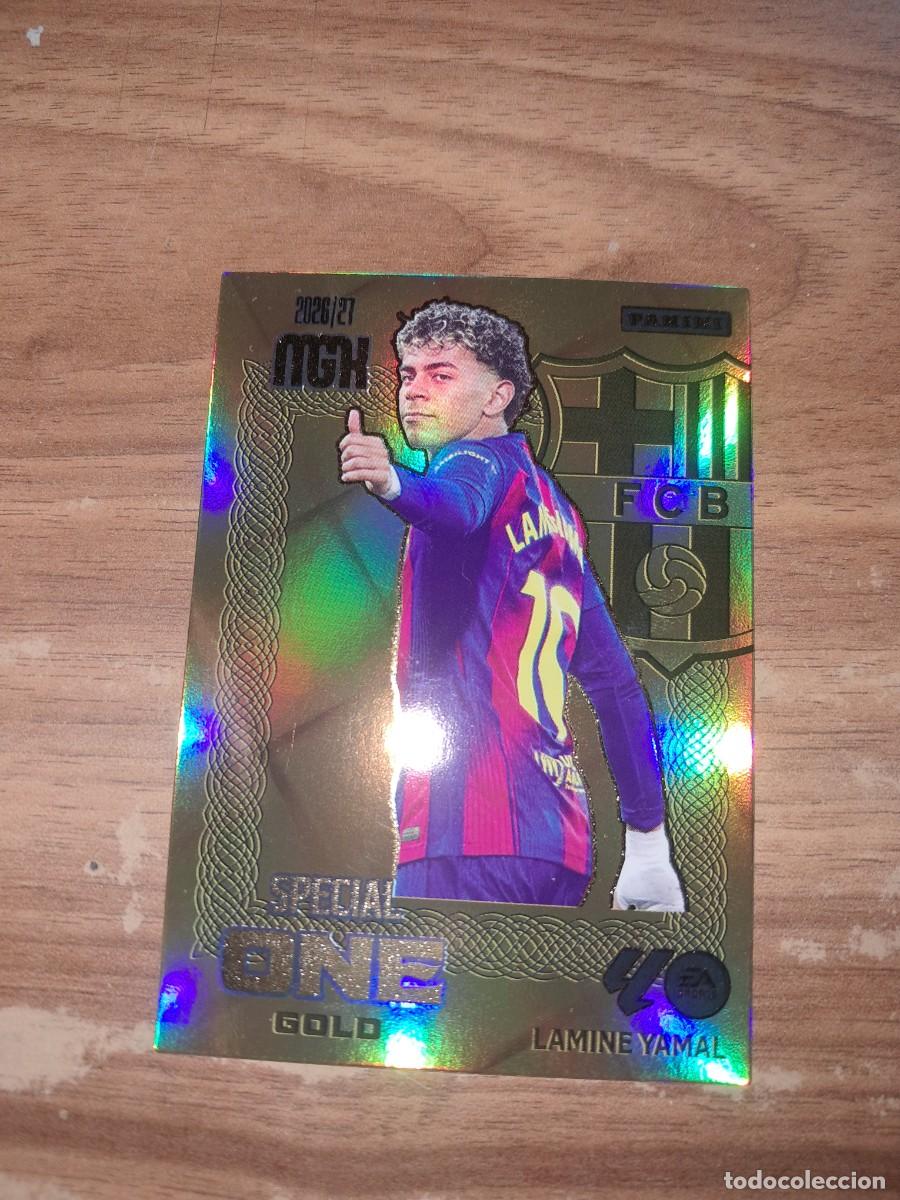 Cromos de f&uacute;tbol: CARD MEGACRACKS TEMPORADA 26/27: SPECIAL ONE GOLD LAMINE YAMAL