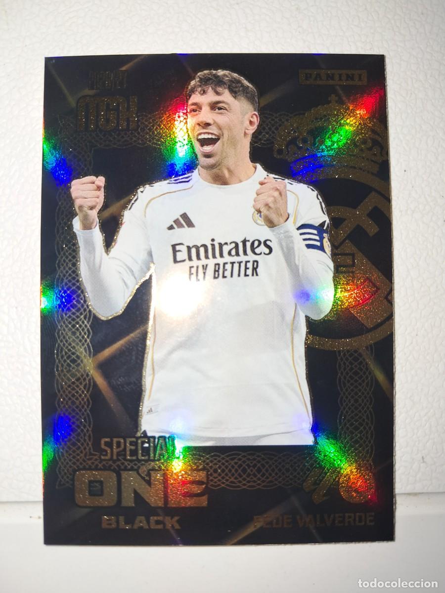 Cromos de f&uacute;tbol: CARD MEGACRACKS TEMPORADA 26/27: SPECIAL ONE BLACK FEDE VALVERDE