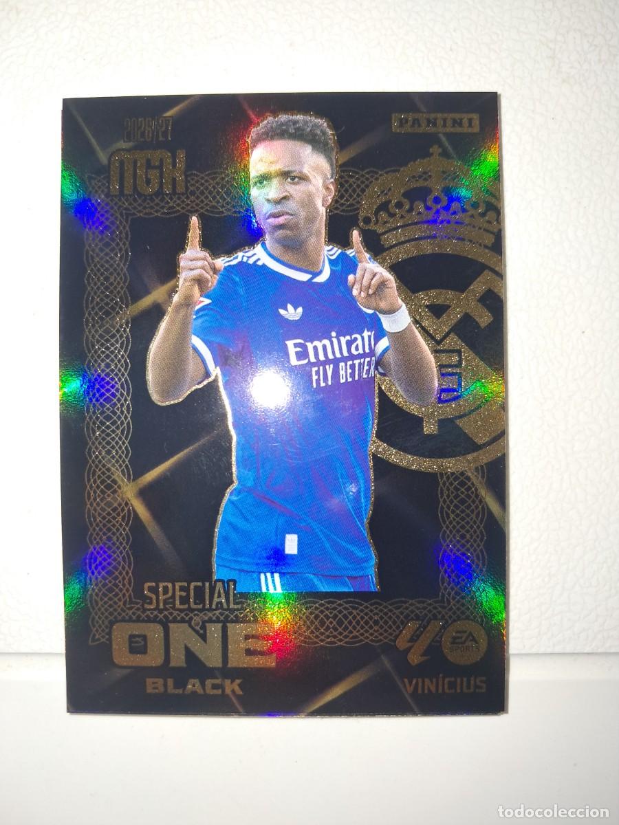 Cromos de f&uacute;tbol: CARD MEGACRACKS TEMPORADA 26/27: SPECIAL ONE BLACK VINICIUS