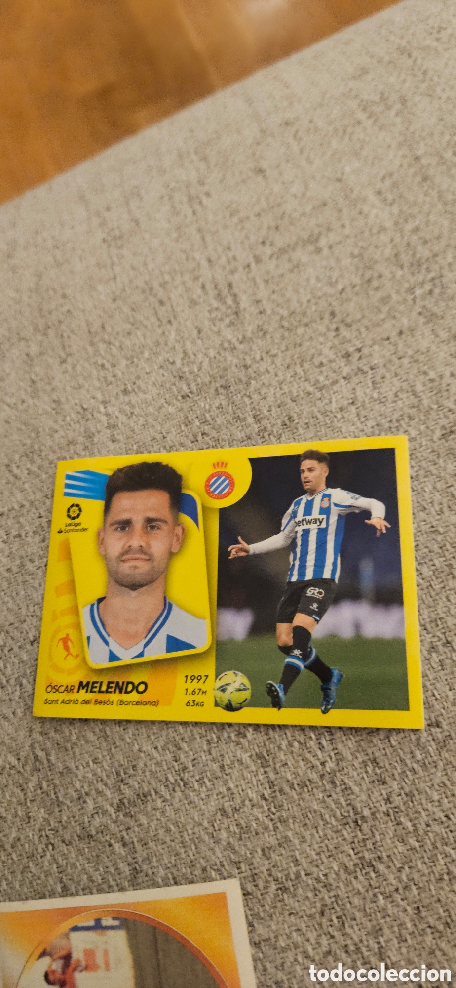 Cromos de f&uacute;tbol: Melendo espa&ntilde;ol este 2021 2022 21 22 sin pegar