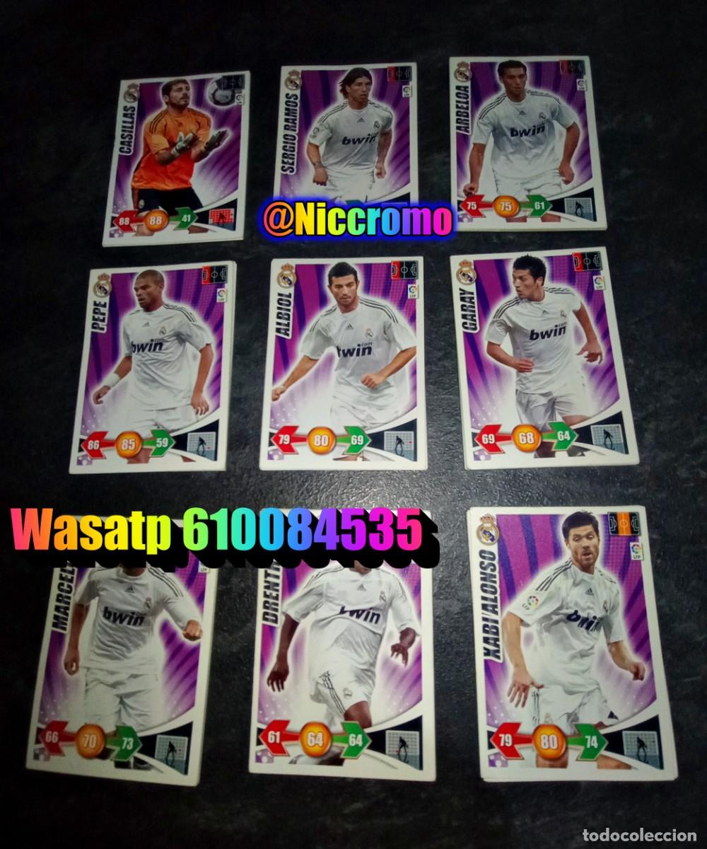 Cromos de f&uacute;tbol: 21 tarjeta real madrid adrenalyn 2009 2010 ronaldo kaka casillas raul benzema 09 10 panini niccromo
