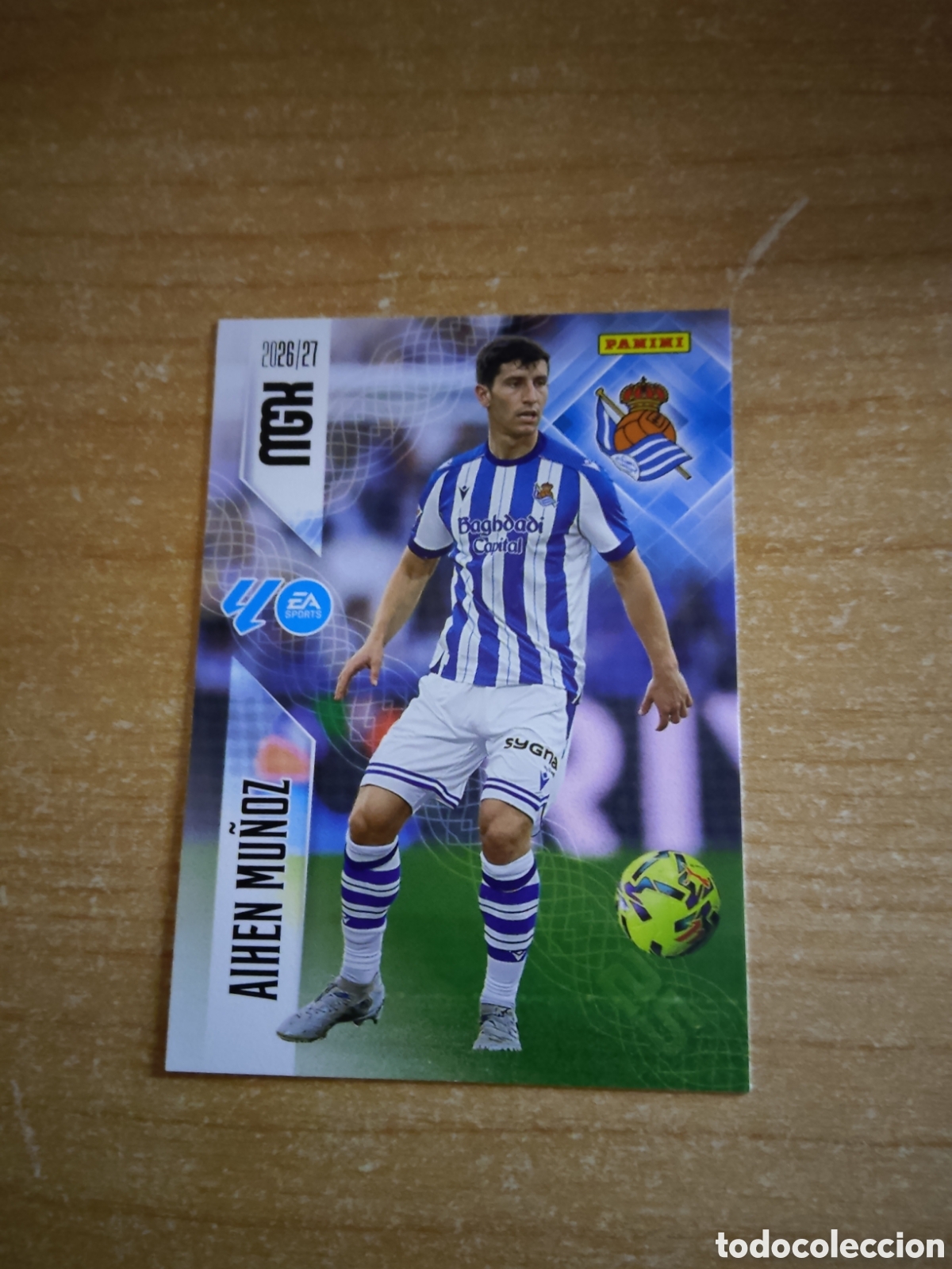 Cromos de f&uacute;tbol: 314 AIHEN MU&Ntilde;OZ REAL SOCIEDAD MEGACRACKS 2026 2027