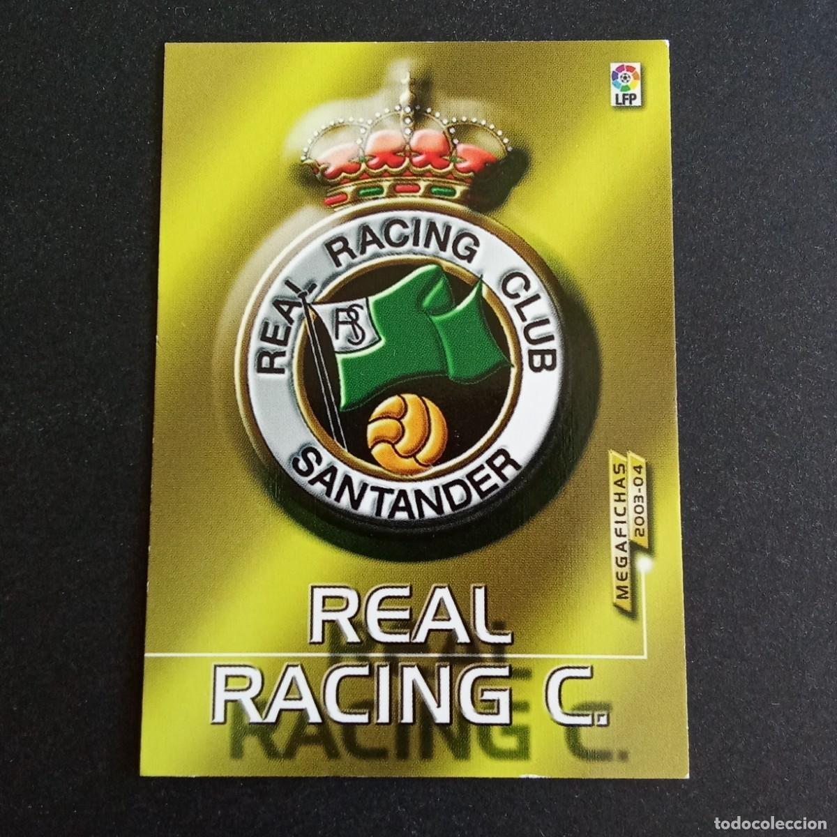 Cromos de f&uacute;tbol: 235 ESCUDO RACING SANTANDER LIGA 2003 2004 03 04 MEGAFICHAS PANINI