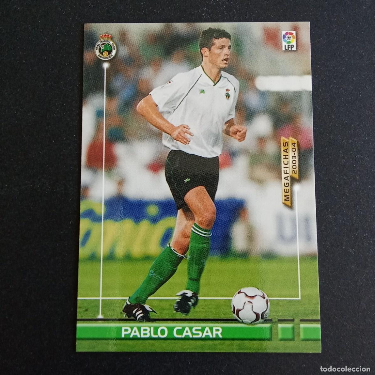 Cromos de f&uacute;tbol: 242 PABLO CASAR RACING SANTANDER LIGA 2003 2004 03 04 MEGAFICHAS PANINI