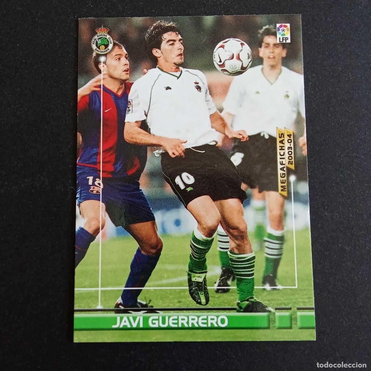 Cromos de f&uacute;tbol: 247 JAVI GUERRERO RACING SANTANDER LIGA 2003 2004 03 04 MEGAFICHAS PANINI