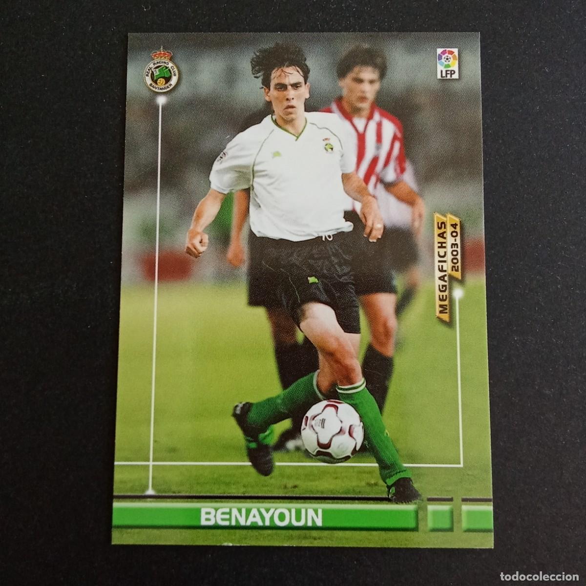 Cromos de f&uacute;tbol: 249 BENAYOUN RACING SANTANDER LIGA 2003 2004 03 04 MEGAFICHAS PANINI