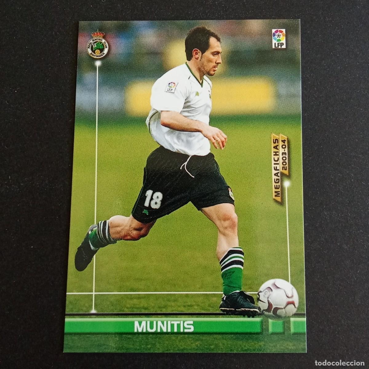 Fu&szlig;ball-Sticker: 252 MUNITIS RACING SANTANDER LIGA 2003 2004 03 04 MEGAFICHAS PANINI