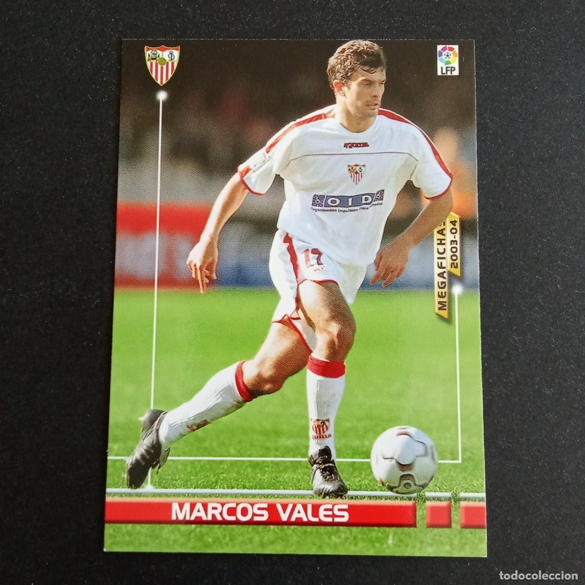 Cromos de f&uacute;tbol: 266 MARCOS VALES SEVILLA LIGA 2003 2004 03 04 MEGAFICHAS PANINI