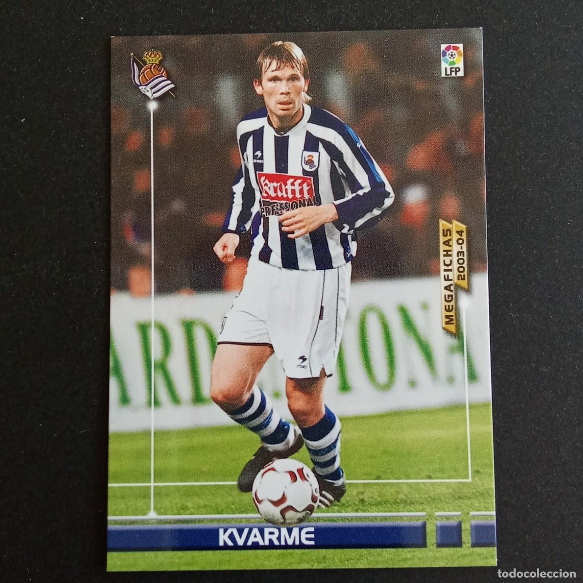 Cromos de f&uacute;tbol: 274 KVARME REAL SOCIEDAD LIGA 2003 2004 03 04 MEGAFICHAS PANINI