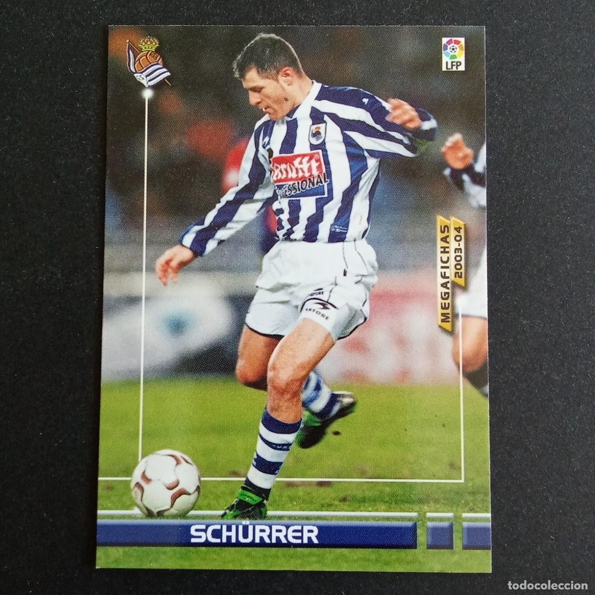Cromos de f&uacute;tbol: 276 SCHURRER REAL SOCIEDAD LIGA 2003 2004 03 04 MEGAFICHAS PANINI
