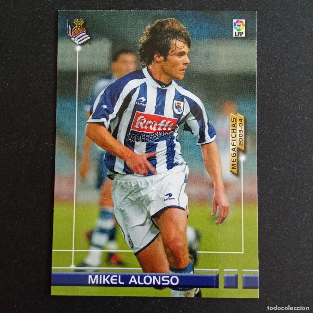 Cromos de f&uacute;tbol: 281 MIKEL ALONSO REAL SOCIEDAD LIGA 2003 2004 03 04 MEGAFICHAS PANINI