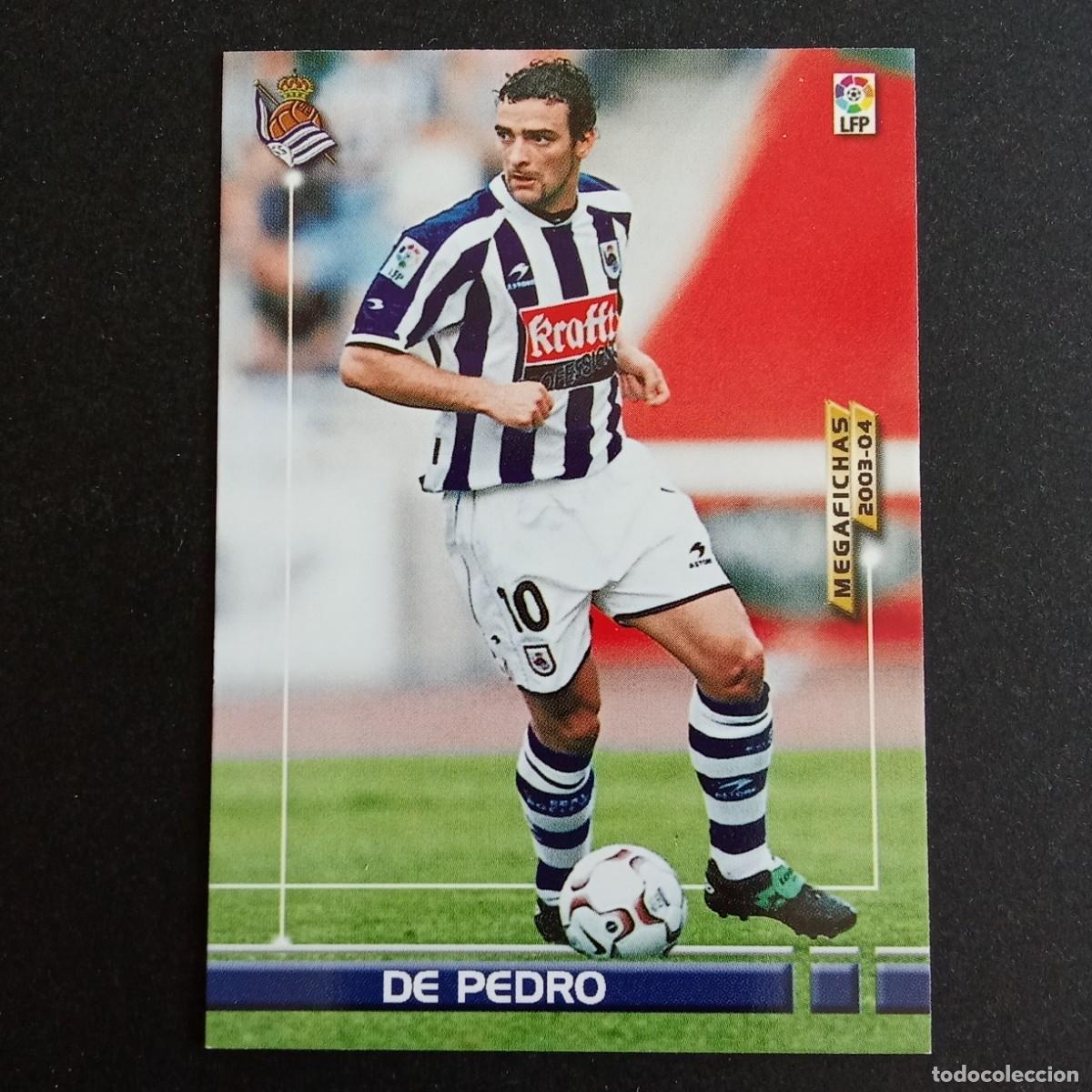 Cromos de f&uacute;tbol: 284 DE PEDRO REAL SOCIEDAD LIGA 2003 2004 03 04 MEGAFICHAS PANINI
