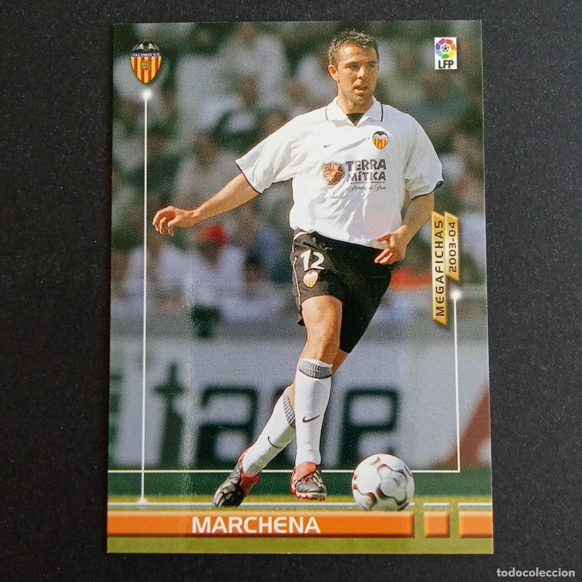 Cromos de f&uacute;tbol: 294 MARCHENA VALENCIA LIGA 2003 2004 03 04 MEGAFICHAS PANINI
