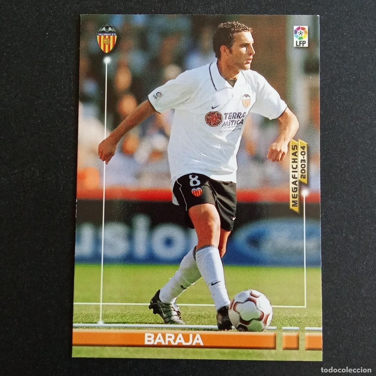 Cromos de f&uacute;tbol: 299 BARAJA VALENCIA LIGA 2003 2004 03 04 MEGAFICHAS PANINI