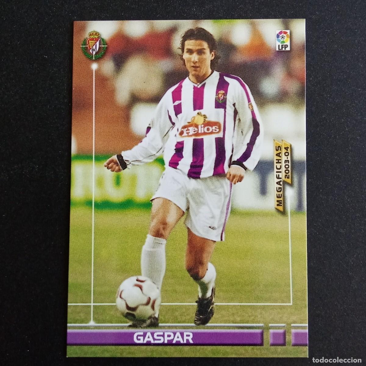 Figurine di Calcio: 312 GASPAR VALLADOLID LIGA 2003 2004 03 04 MEGAFICHAS PANINI
