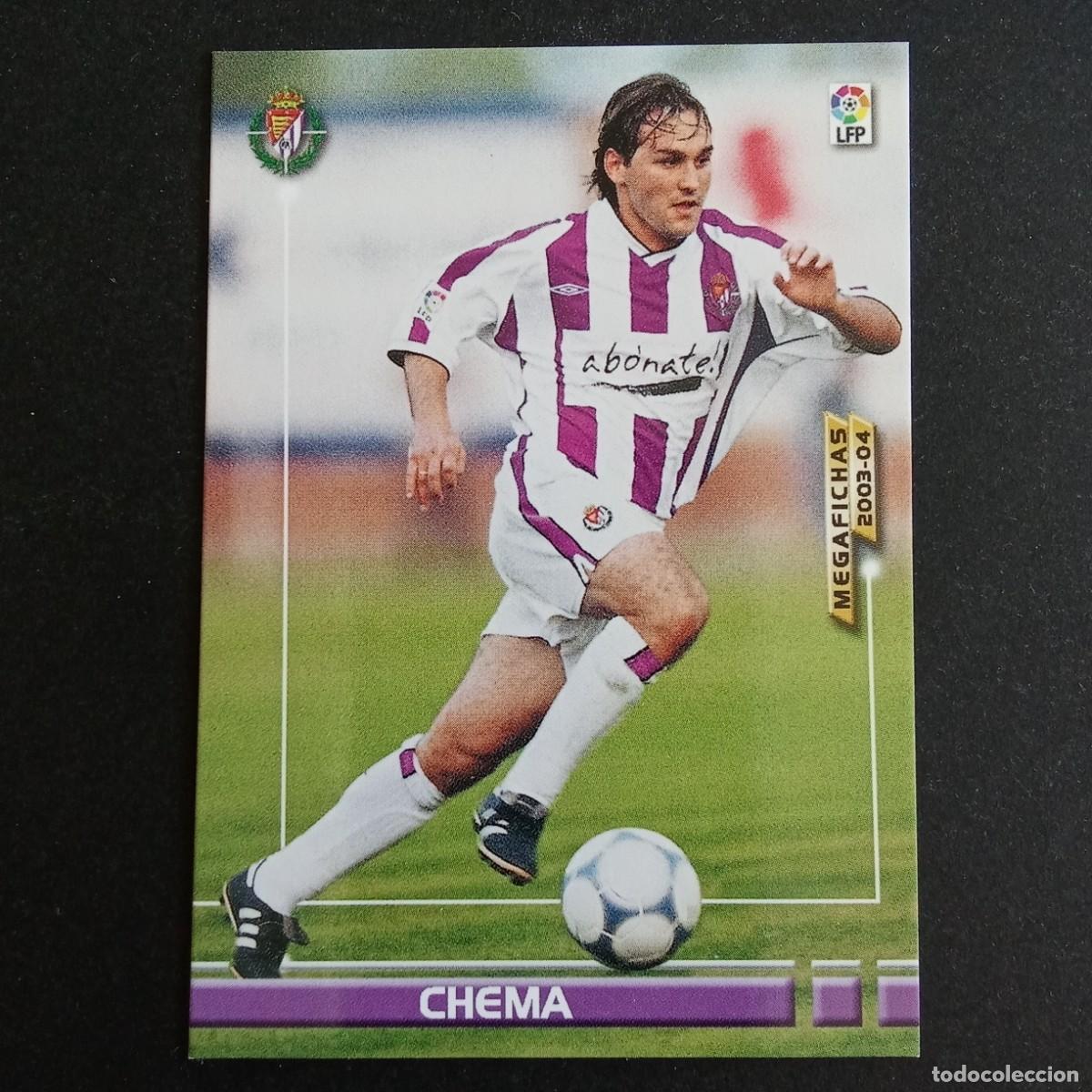 Cromos de f&uacute;tbol: 318 CHEMA VALLADOLID LIGA 2003 2004 03 04 MEGAFICHAS PANINI