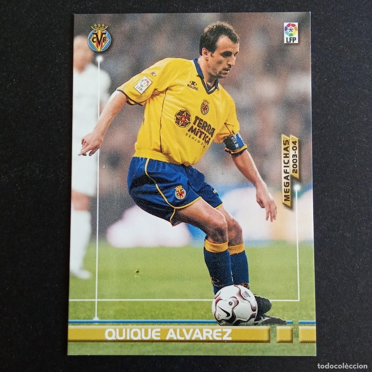 Cromos de f&uacute;tbol: 329 QUIQUE ALVAREZ VILLARREAL LIGA 2003 2004 03 04 MEGAFICHAS PANINI
