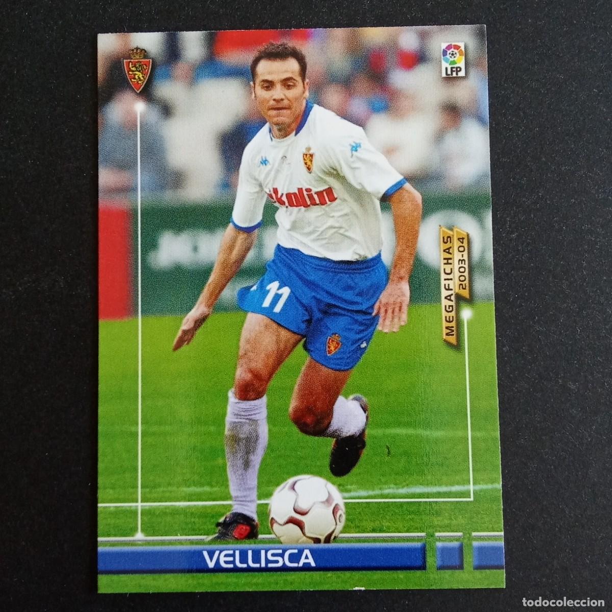 Cromos de f&uacute;tbol: 354 VELLISCA ZARAGOZA LIGA 2003 2004 03 04 MEGAFICHAS PANINI