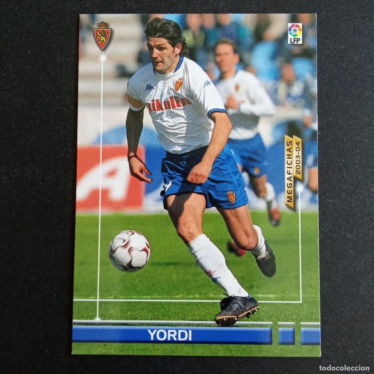 Cromos de f&uacute;tbol: 360 YORDI ZARAGOZA LIGA 2003 2004 03 04 MEGAFICHAS PANINI