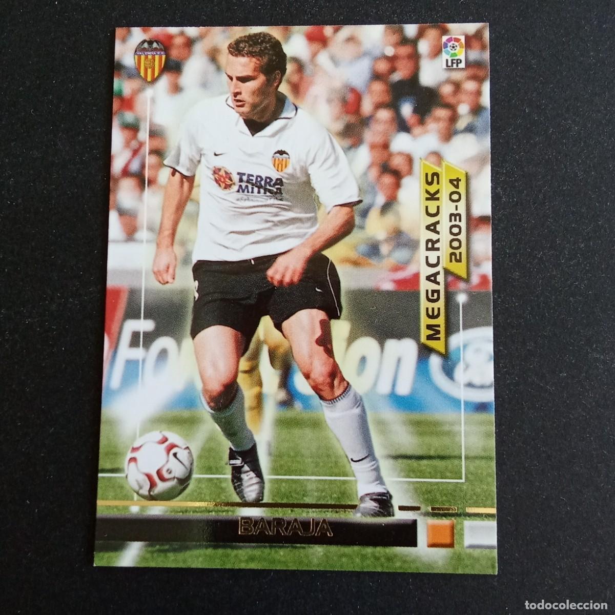 Cromos de f&uacute;tbol: 368 BARAJA VALENCIA MEGACRACKS LIGA 2003 2004 03 04 MEGAFICHAS PANINI