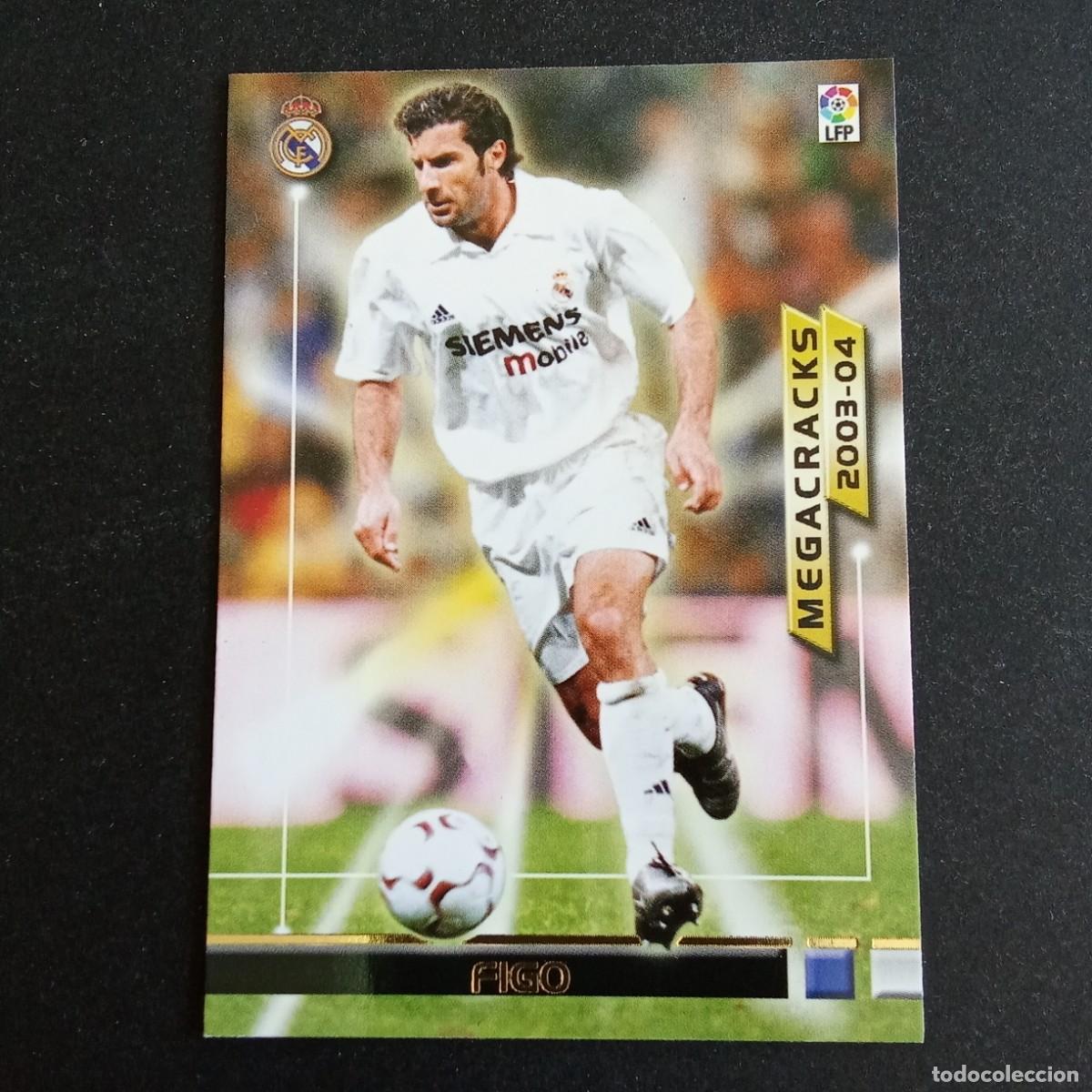 Cromos de f&uacute;tbol: 370 FIGO REAL MADRID MEGACRACKS LIGA 2003 2004 03 04 MEGAFICHAS PANINI