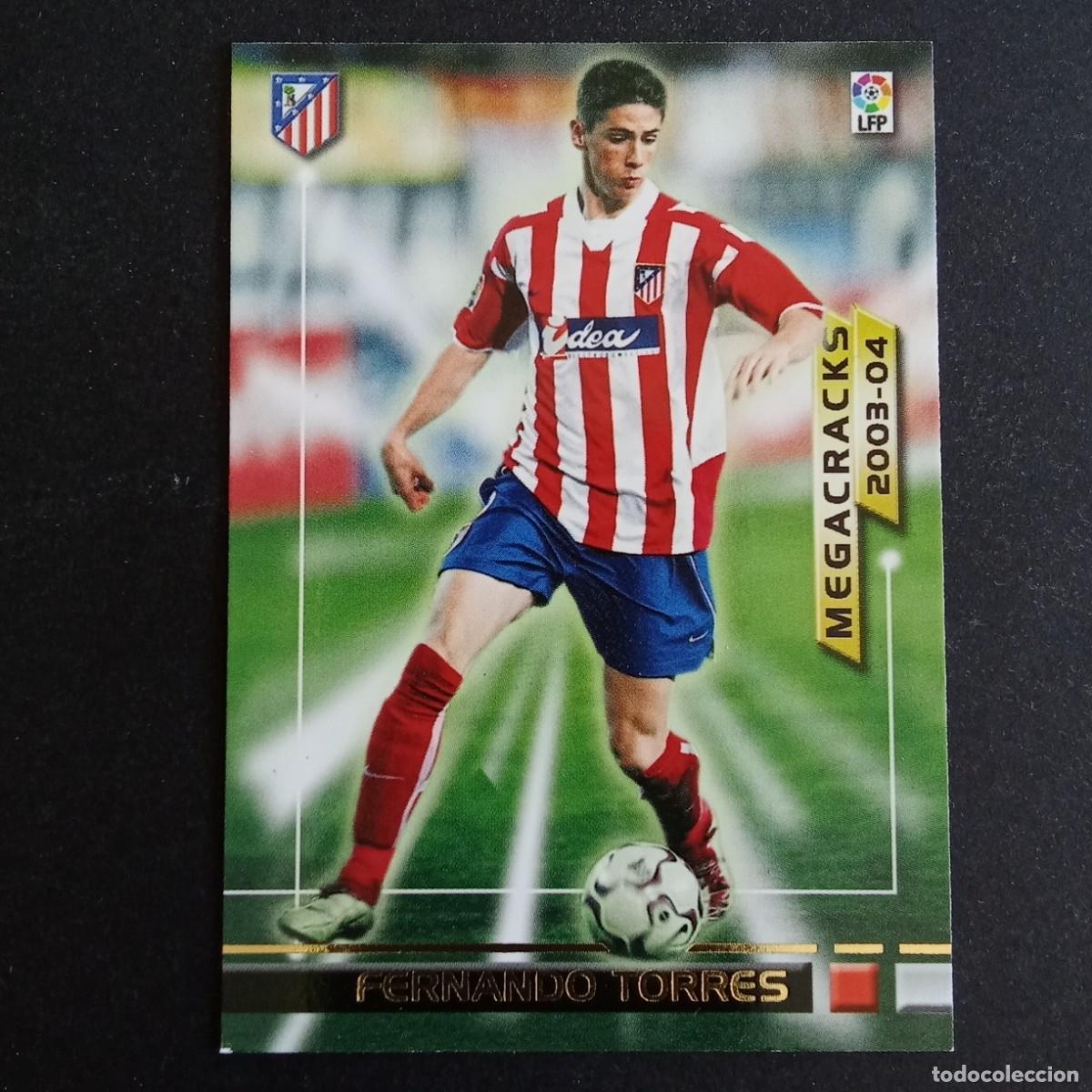 Cromos de f&uacute;tbol: 383 FERNANDO TORRES ATLETICO MADRID MEGACRACKS LIGA 2003 2004 03 04 MEGAFICHAS PANINI