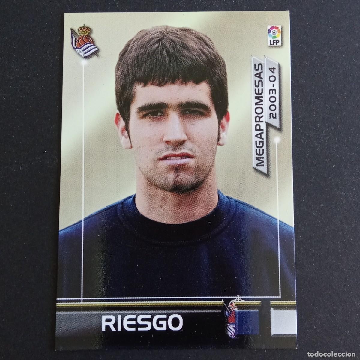 Cromos de f&uacute;tbol: 389 RIESGO REAL SOCIEDAD MEGAPROMESAS LIGA 2003 2004 03 04 MEGAFICHAS PANINI
