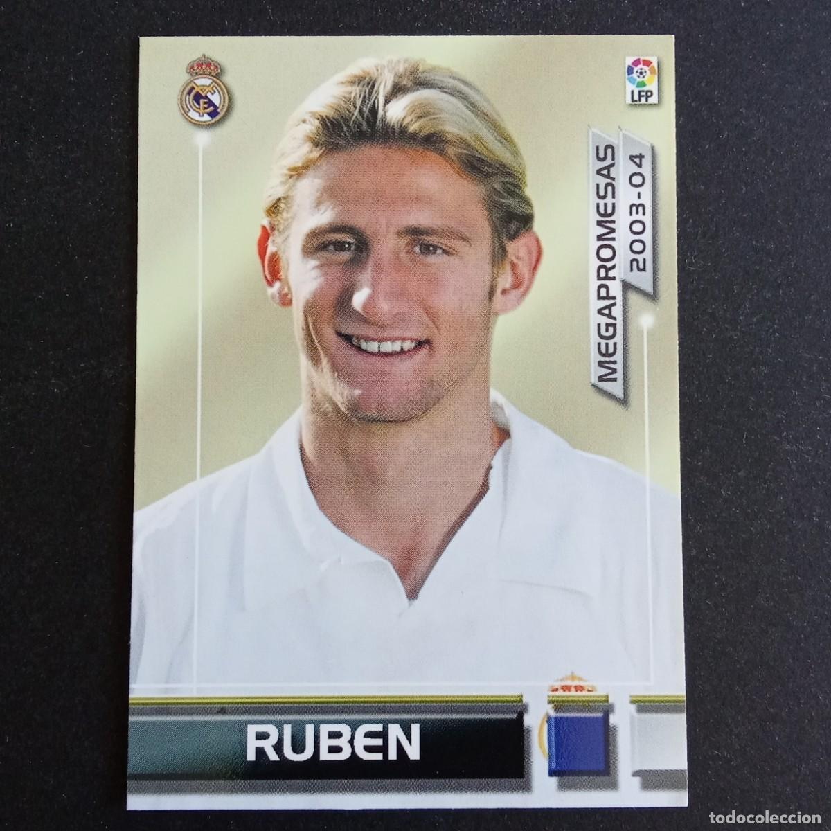 Cromos de f&uacute;tbol: 393 RUBEN REAL MADRID MEGAPROMESAS LIGA 2003 2004 03 04 MEGAFICHAS PANINI