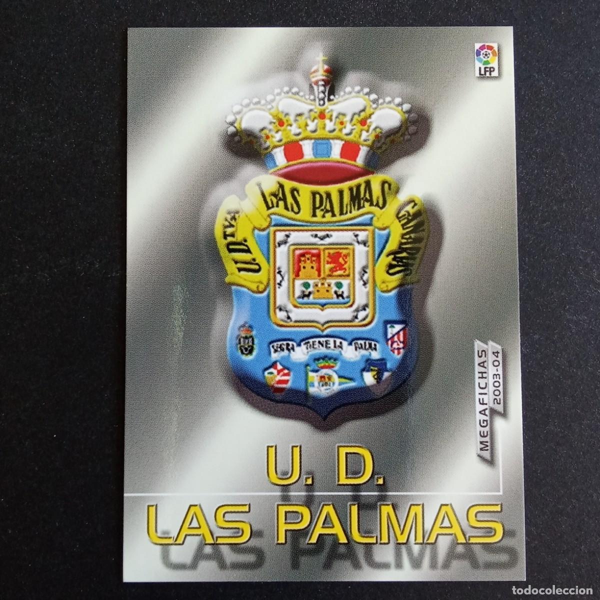 Cromos de f&uacute;tbol: 416 ESCUDO LAS PALMAS SEGUNDA DIVISION LIGA 2003 2004 03 04 MEGAFICHAS PANINI